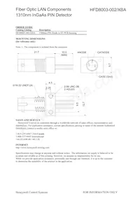 HFD8003-002/XBA Datasheet Pagina 3