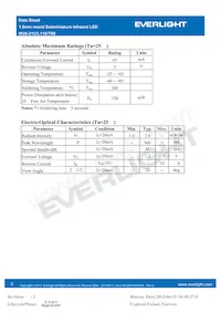 IR26-21C/L110/TR8 Datasheet Page 3
