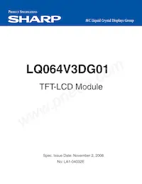 LQ064V3DG01 Datasheet Copertura
