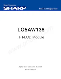 LQ5AW136 Datasheet Cover