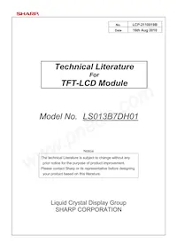 LS013B7DH01 Datenblatt Cover