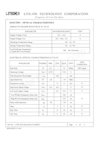 LTDL-RX16S01B Datasheet Page 2