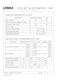 LTE-5208A Datasheet Page 2