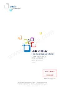LTP-14058AY Datasheet Cover
