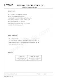 LTP-2157AKD Datasheet Pagina 2