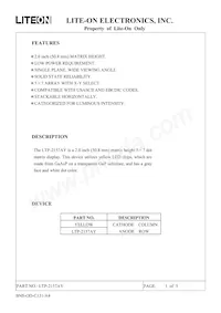 LTP-2157AY Datasheet Cover