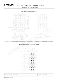 LTP-2158AHR Datasheet Page 2
