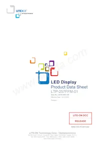 LTP-257FFM-01 Datasheet Cover