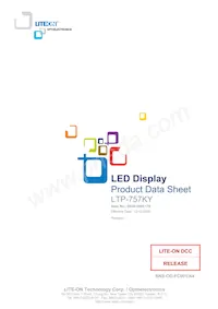 LTP-757KY Datasheet Cover