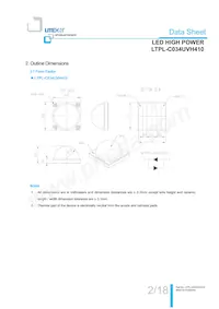 LTPL-C034UVH410 데이터 시트 페이지 3