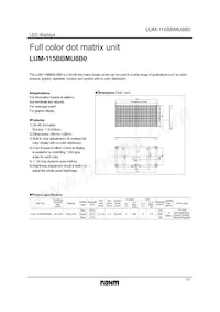LUM-115BBMU8B0 Datenblatt Cover