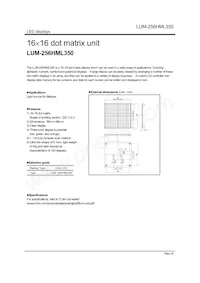 LUM-256HML350 Datenblatt Cover