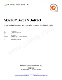 M0220MD-202MDAR1-3 Datenblatt Cover