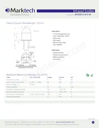 MTE0013-015-IR數據表 封面