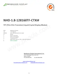 NHD-1.8-128160TF-CTXI#數據表 封面