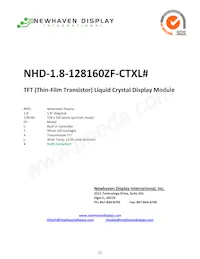 NHD-1.8-128160ZF-CTXL# Datenblatt Cover