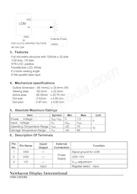 NHD-12032BZ-FSW-GBW Datenblatt Seite 4