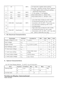 NHD-12032BZ-FSW-GBW Datasheet Page 5