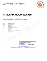 NHD-12232DZ-FSW-GBW Datasheet Cover
