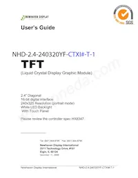 NHD-2.4-240320YF-CTXI#-T-1 Datasheet Copertura