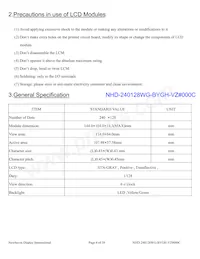 NHD-240128WG-BYGH-VZ#000C Datasheet Page 4