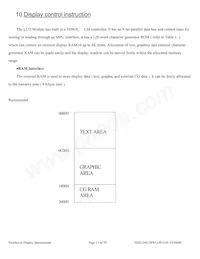 NHD-240128WG-BYGH-VZ#000C Datasheet Pagina 11