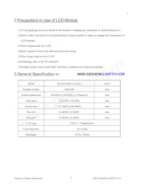 NHD-320240WG-BXFFH-VZ# Datasheet Page 4