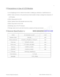NHD-320240WG-BXFGH-VZ# Datasheet Page 4