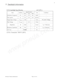 NHD-320240WG-BXFMI-VZ Datasheet Pagina 12