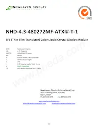 NHD-4.3-480272MF-ATXI#-T-1 Datenblatt Cover