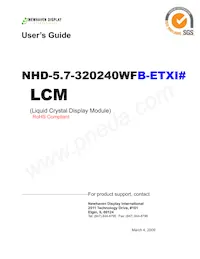 NHD-5.7-320240WF-ETXI# Datasheet Cover