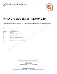 NHD-7.0-800480EF-ATXV#-CTP Datasheet Cover