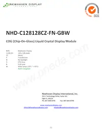 NHD-C128128CZ-FN-GBW Datasheet Cover