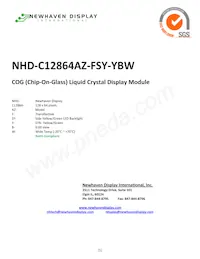 NHD-C12864AZ-FSY-YBW Datasheet Copertura