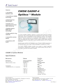 OADMF-4-2-SC Datasheet Cover