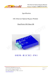 OBM-B1CH2-P01 Datasheet Cover