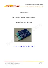 OBM-B1CH4-P01 데이터 시트 표지