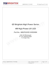 QBHP5050E-UV385BK Datenblatt Cover