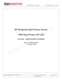QBHP6868E-UV385K Datenblatt Cover