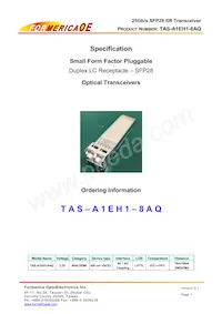 TAS-A1EH1-8AQ Datasheet Cover