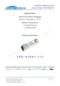 TAS-A1NA1-111 Datasheet Cover