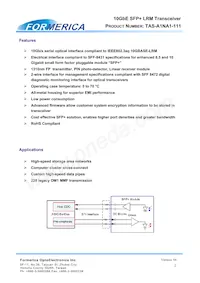 TAS-A1NA1-111 Datenblatt Seite 2