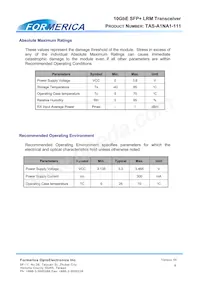 TAS-A1NA1-111 Datasheet Pagina 8