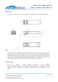 TAS-A1NA1-111 Datasheet Page 15