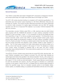 TAS-A1NL1-Q11 Datasheet Pagina 3