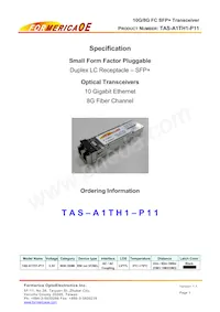 TAS-A1TH1-P11 Datenblatt Cover