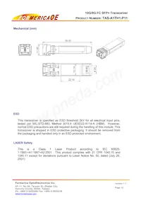 TAS-A1TH1-P11 Datasheet Pagina 12