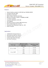 TAS-A2NH1-P11數據表 頁面 2