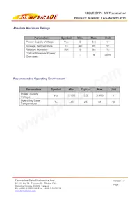 TAS-A2NH1-P11數據表 頁面 7