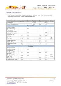 TAS-A2NH1-P11 Datasheet Pagina 10